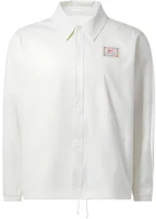 Reebok White Polo Collar Casual Shirt Jacket HN5809 Reebok White Polo Collar Casual Shirt Jacket HN5809