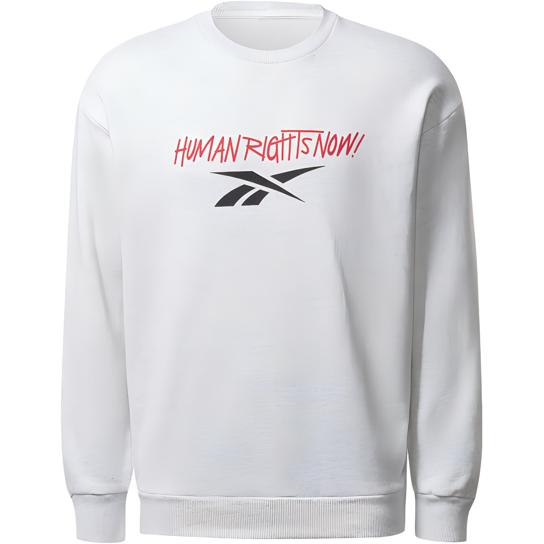 Reebok White Sweatshirt with Breathable Letter Logo Print 19729220