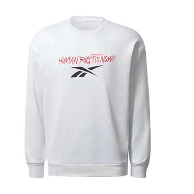 Reebok White Sweatshirt with Breathable Letter Logo Print 19729220