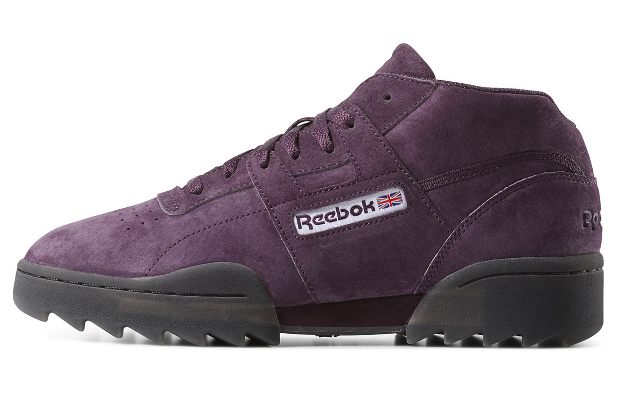 Reebok Workout Clean Mid Ripple 'Purple' DV4107