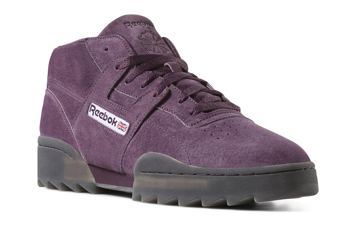 Lookbook リーボック ワークアウト クリーン ミッド リップル パープル DV4107