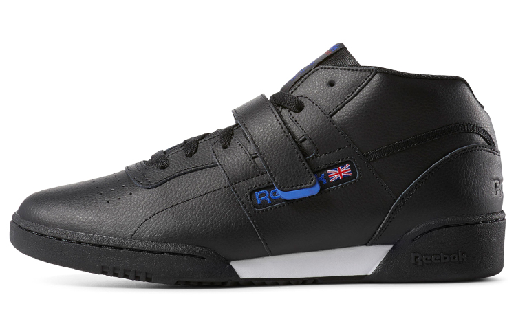 Reebok Workout Clean Mid Strap 'Black Blue' CN7408