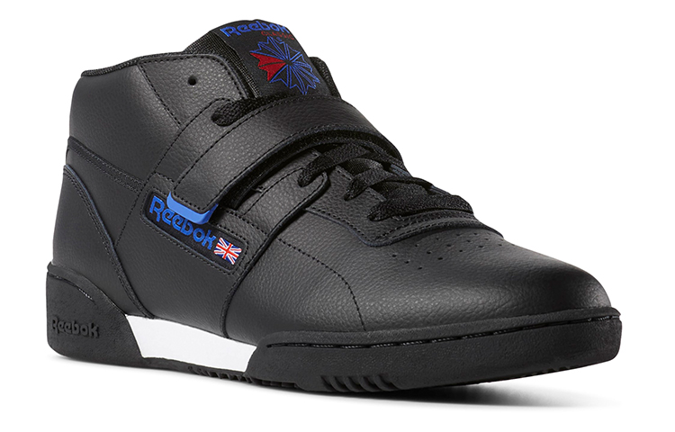 Lookbook Reebok Workout Clean Mid Strap ''Noir Bleu'' CN7408