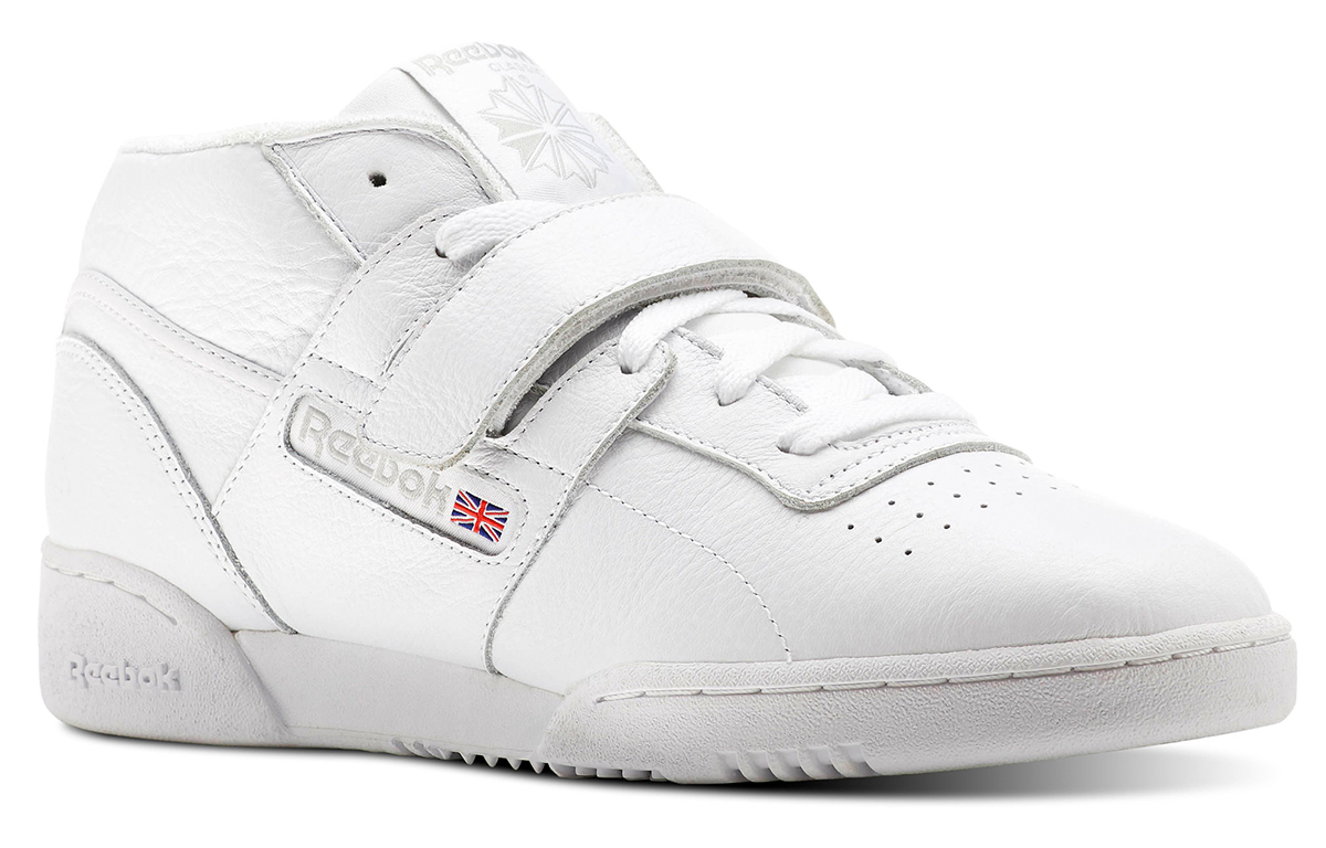 Lookbook Reebok Workout Clean Mid Strap MU 'Putih' Sneakers CN3915