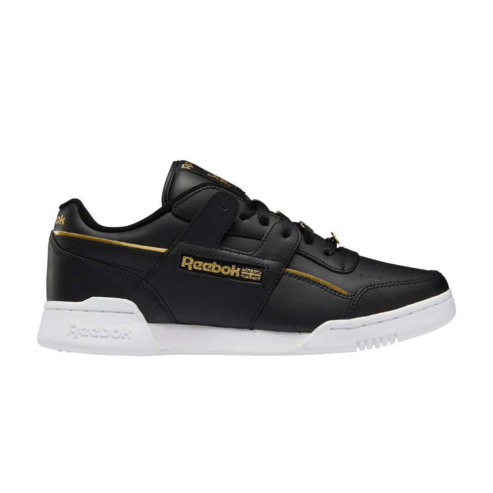 gold and black reebok