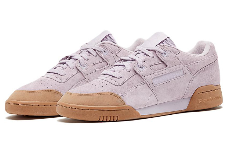 Lookbook Reebok Workout Plus 低筒休閒板鞋 香芋紫