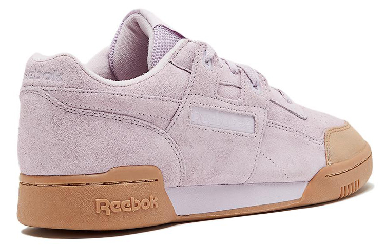 Shop Reebok Workout Plus 低筒休閒板鞋 香芋紫