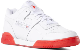 Lookbook Reebok Workout Plus 時尚休閒板鞋 白紅