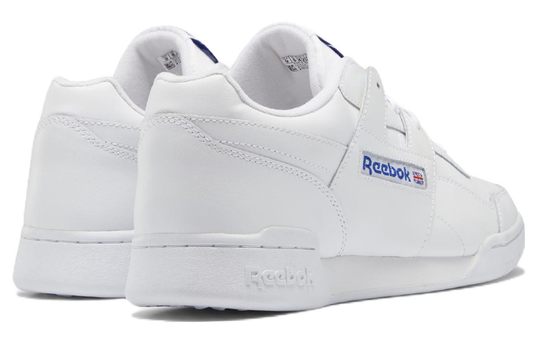 Shop Reebok Workout Plus Kasual Skateboarding Uniseks Putih Biru 'White & Classic Cobalt' HP5909