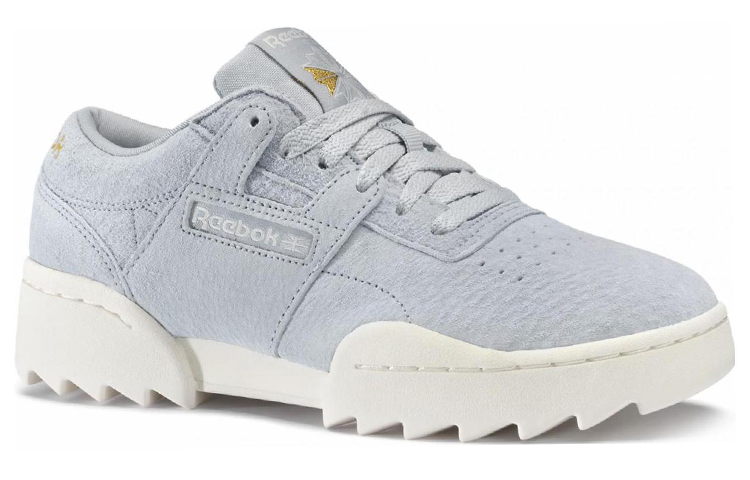 Lookbook Reebok Workout Ripple OG Low Tops Casual Skateboarding Shoes Unisex Gray DV6308