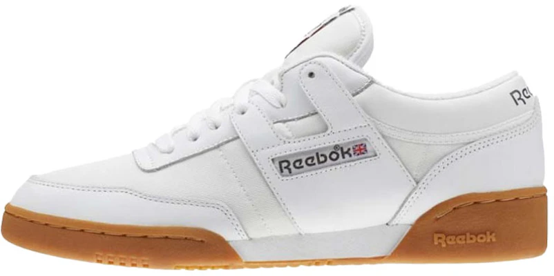 Reebok Workout 防滑耐磨 簡約休閒板鞋 白棕 Buy Reebok Workout 防滑耐磨 簡約休閒板鞋 白棕