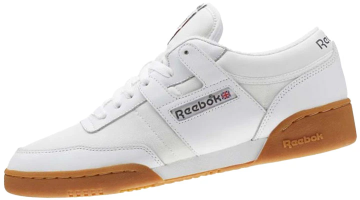 Reebok Workout 防滑耐磨 簡約休閒板鞋 白棕 Lookbook Reebok Workout 防滑耐磨 簡約休閒板鞋 白棕