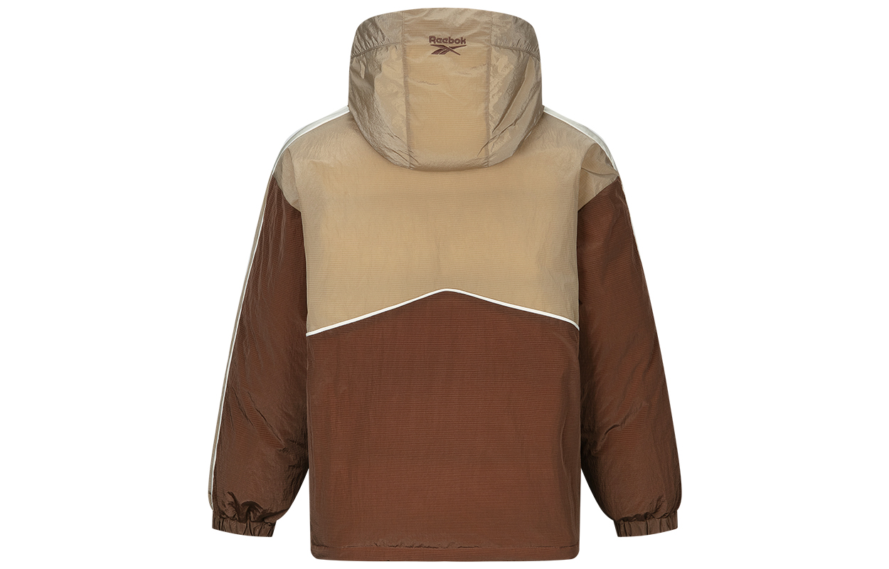 Lookbook Reebok Jaket Santai Woven Hangat Uniseks Kuning Khaki. 24FRC209UGK2