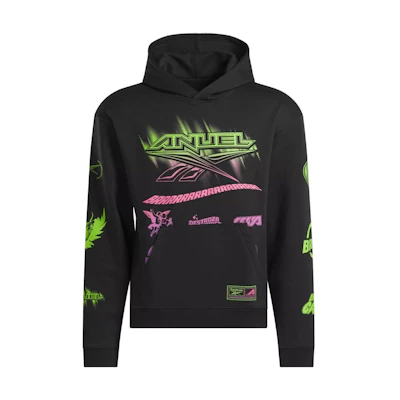 Reebok ANUEL AA SS24 Logo Hoodie Unisex Black 100210163