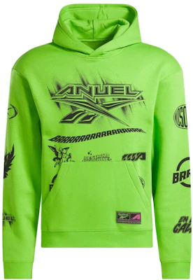 Reebok x ANUEL AA Unisex Logo Hoodie Long Sleeve Lime Green Casual Style 100210162 Buy Reebok x ANUEL AA Unisex Logo Hoodie Long Sleeve Lime Green Casual Style 100210162