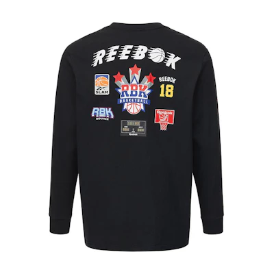 Reebok BEP Black Unisex Graphic Print Long-Sleeve Sweatshirt HI0474
