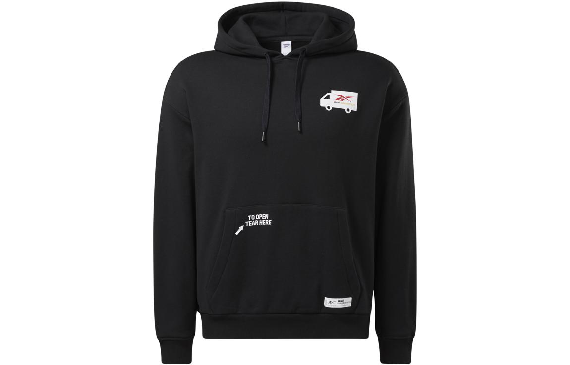 Reebok BEP Hoodie Black Unisex Thick Letter Print Long Sleeve Pullover HC0052