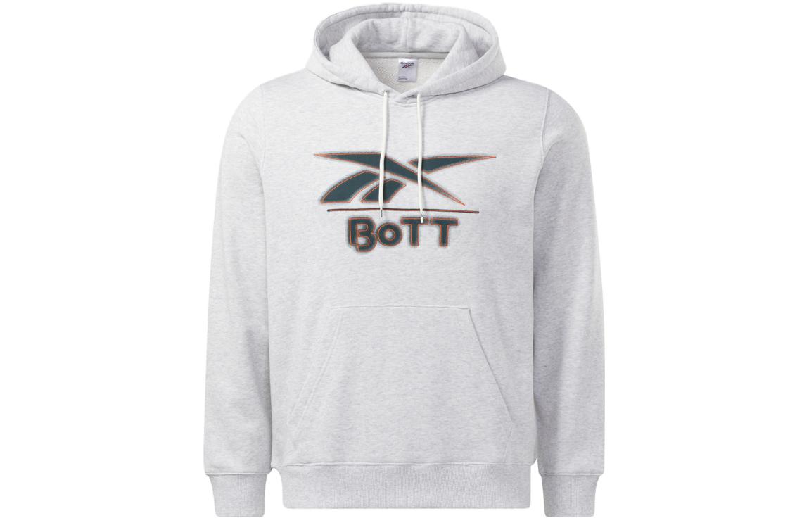 Reebok BOTT Pullover Sweatshirt Grey Unisex with Letter Logo HS3331