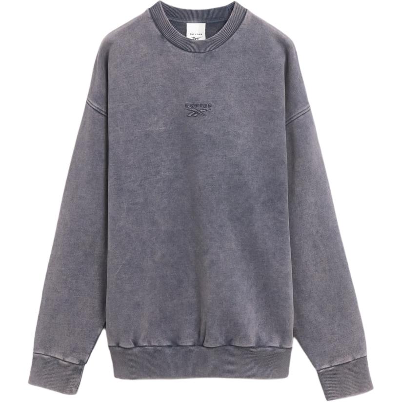 Reebok x Botter FW24 Trompe L'Oeil Grey Crewneck Sweatshirt Fashion Comfort RMBA00DC99JER0014600