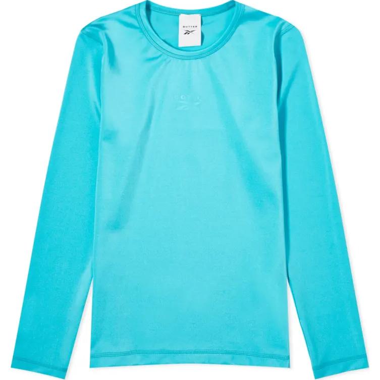 Reebok BOTTER Logo Crewneck Long Sleeve Sweatshirt Unisex Blue RMVB004C99FAB0014300