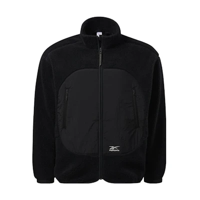Reebok EIGHTYONE Collab High-Neck Zip-Up Thick Winter Jacket Unisex Black HF5396