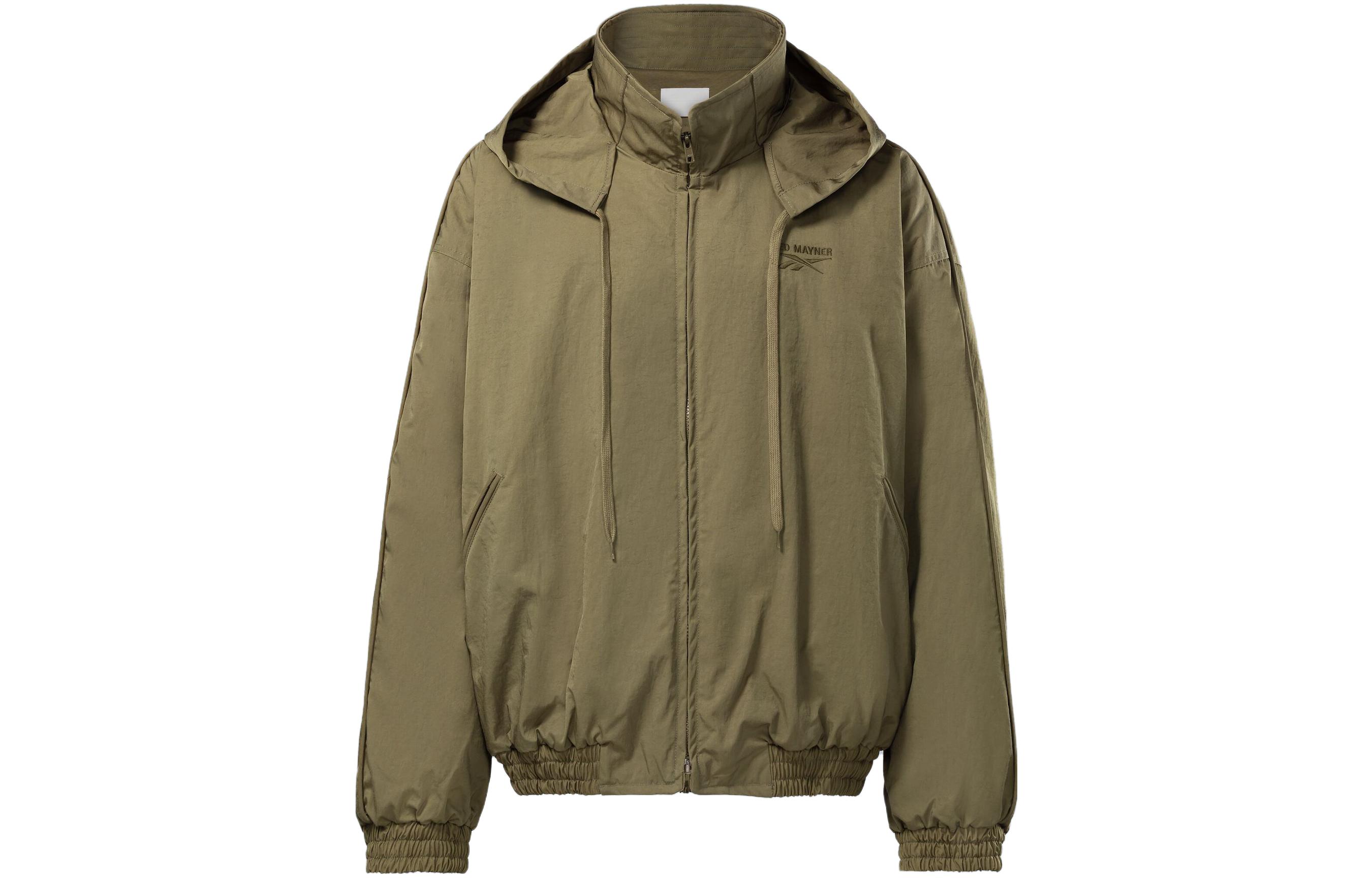 Reebok Hed Mayner Oversized Olive Green Hoodie Jacket for Men RMBD005C99FAB0015500