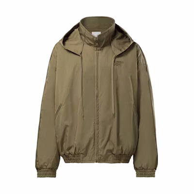 Reebok Hed Mayner Oversized Olive Green Hoodie Jacket for Men RMBD005C99FAB0015500