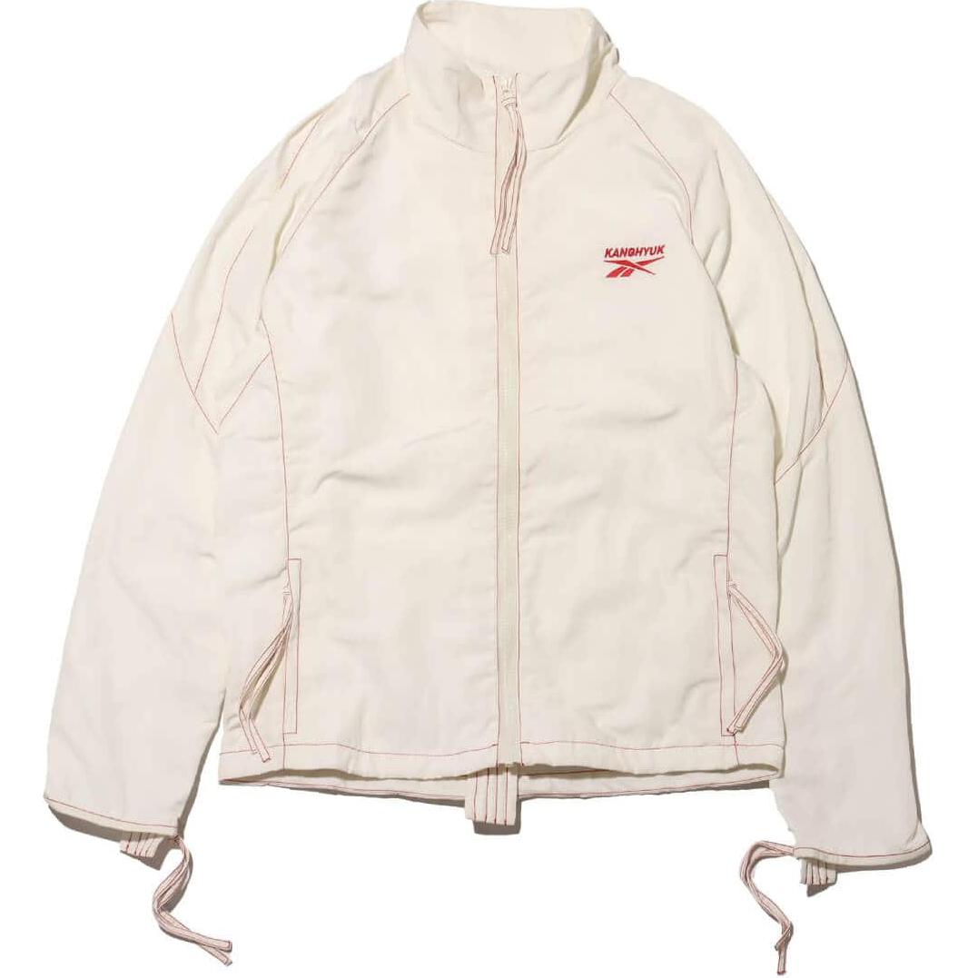 Reebok KANGHYUK SS24 Logo Print White Unisex Casual Jacket R04722EM00018