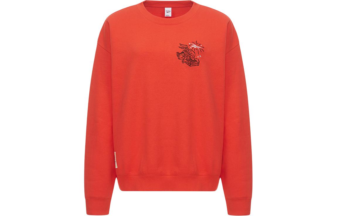 Reebok LOONEY TUNES Red Unisex Crewneck Pullover Sweatshirt HG1516