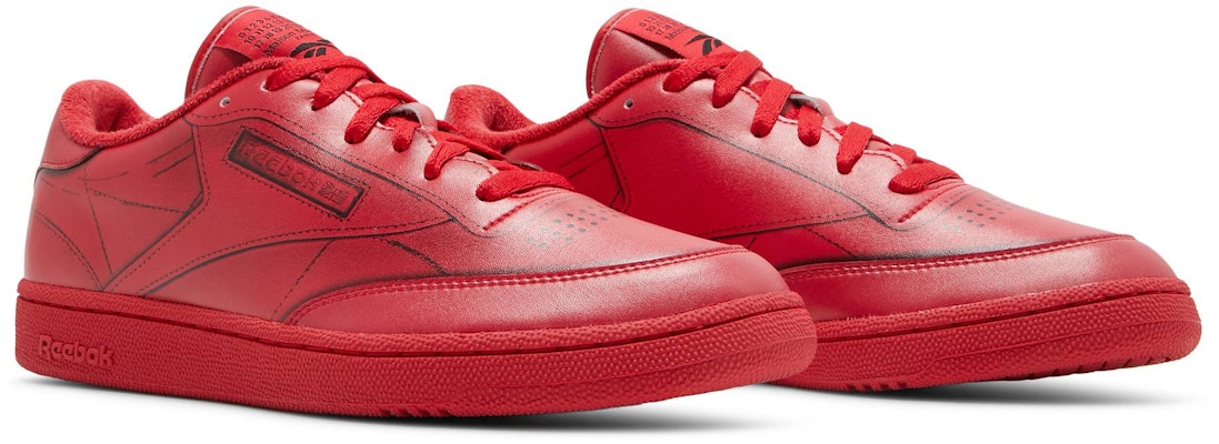 锐步 x Maison Margiela Club C '矢量红' S57WS0405-P4101-T4032 Cheap 锐步 x Maison Margiela Club C '矢量红' S57WS0405-P4101-T4032