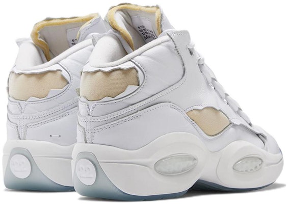 Reebok x Maison Margiela Question Mid 'Memory Of - Putih' S57WS0425-P4372-T1003 Lookbook Reebok x Maison Margiela Question Mid 'Memory Of - Putih' S57WS0425-P4372-T1003