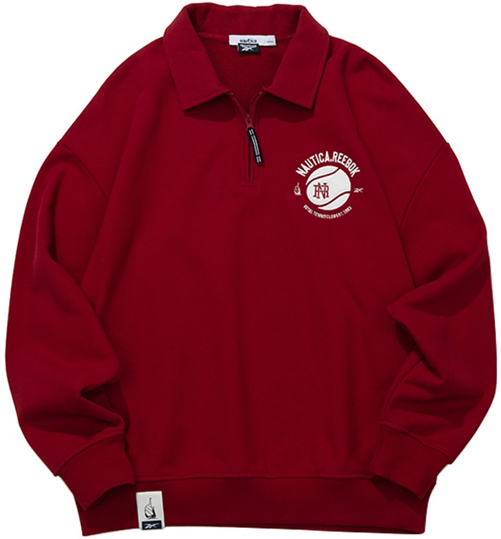 reebok-x-nautica-collab-half-zip-pullover-sweatshirt-unisex-deep-red-24-frl-303-ugr-2