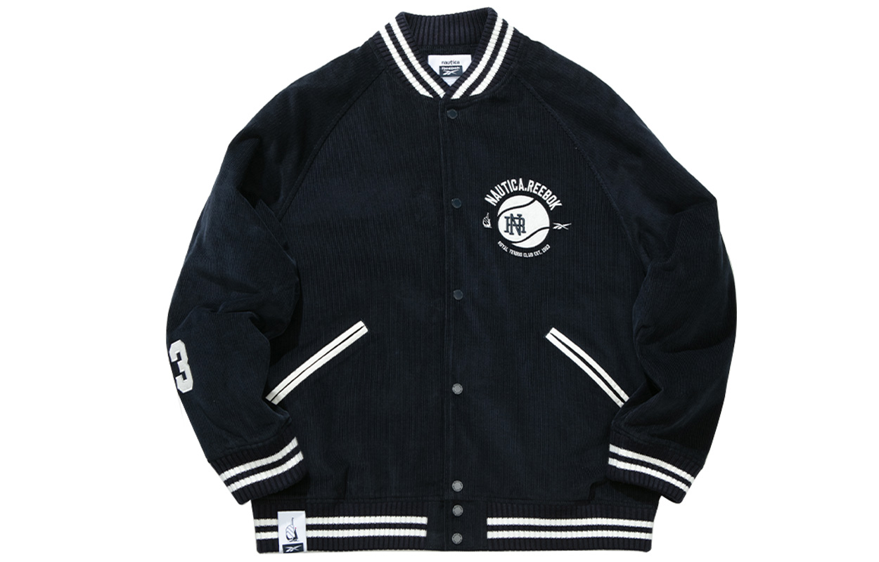 Order 리복 x 노티카 컬러블록 레터링 캐주얼 스포츠 자켓 네이비 유니섹스 24FRL101UGN2