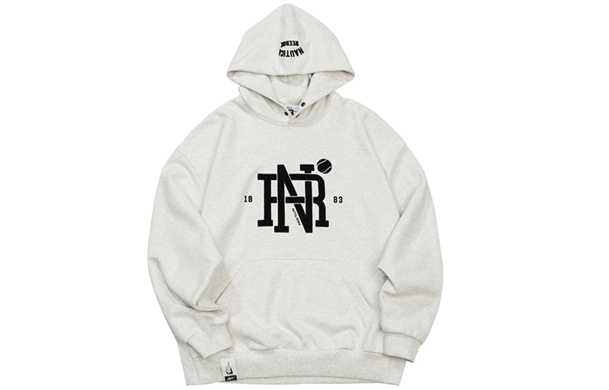 Reebok Nautica Unisex Hoodie Light Gray - Comfortable Stylized Collaboration 24FRL301UGG3 圖 2