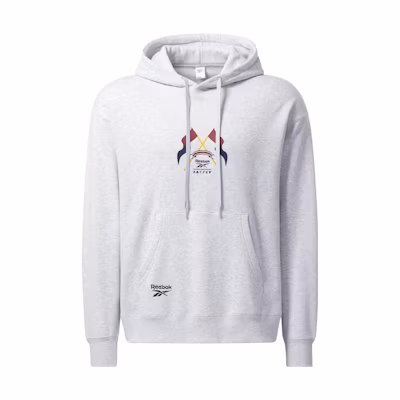Reebok RMTCRW Classics Letter Flag Hoodie Unisex - Grey HB6238