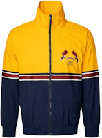 Reebok x ROMANTIC CROWN Collab Colorblock Track Jacket Gold/Navy Unisex HB6234 Reebok x ROMANTIC CROWN Collab Colorblock Track Jacket Gold/Navy Unisex HB6234