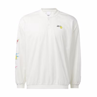 Reebok SMILEY Collaboration Graphic Pullover Sweatshirt Unisex White HI4002