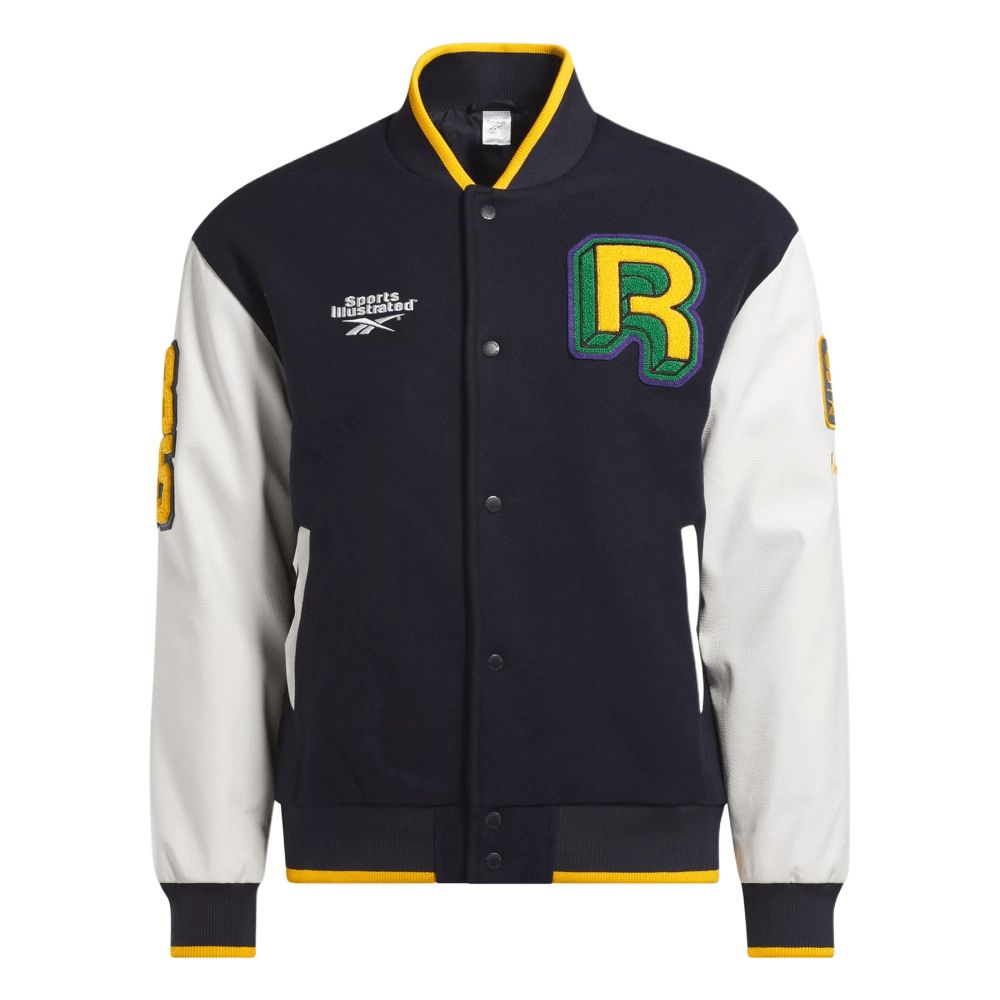 Reebok Sports Illustrated SS24 Navy Logo Embroidered Button-Up Jacket Unisex 100202342