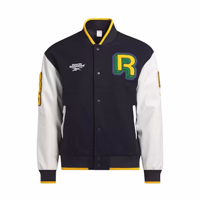 Reebok Sports Illustrated SS24 Navy Logo Embroidered Button-Up Jacket Unisex 100202342
