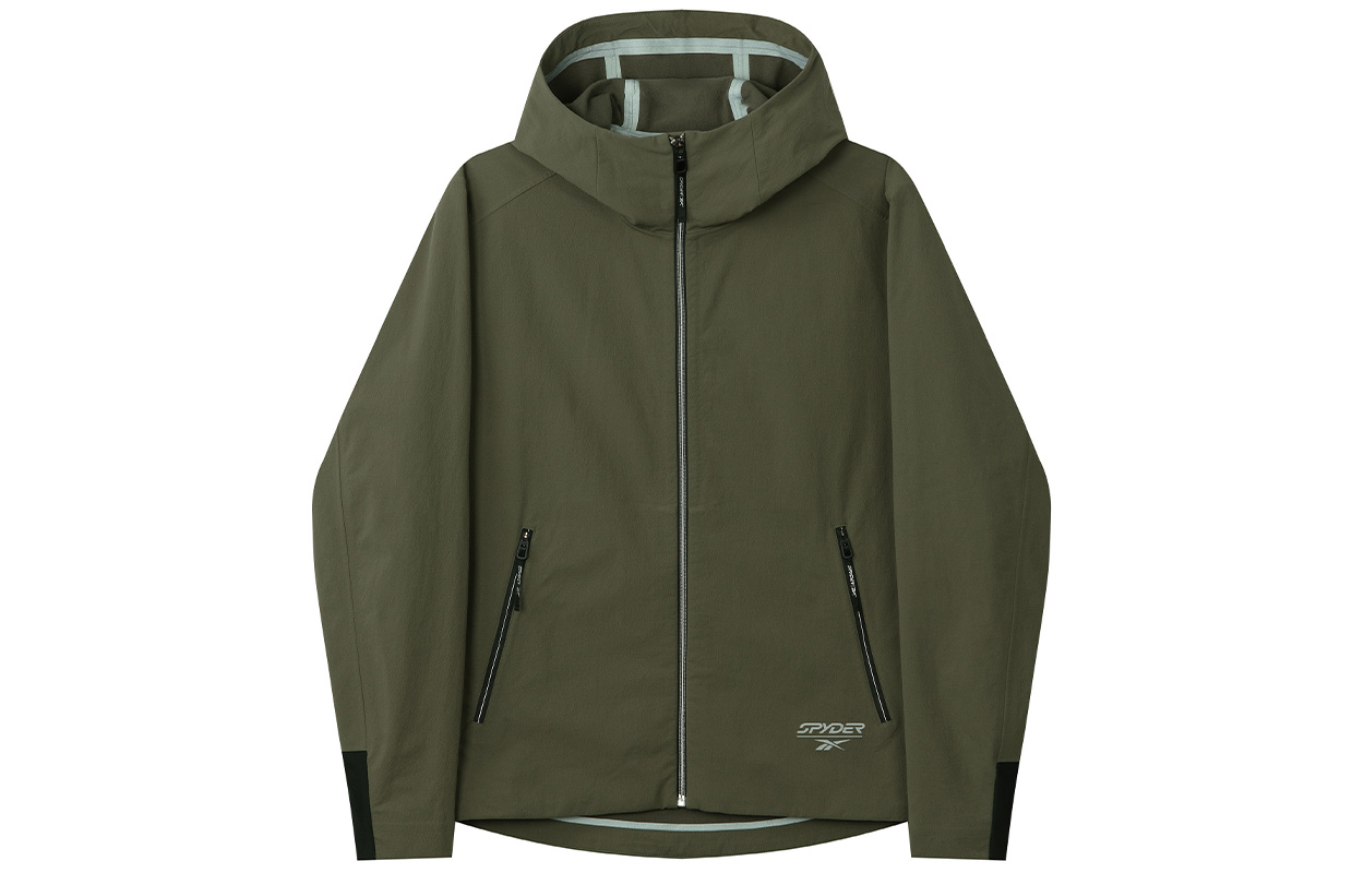 Reebok x Spyder  Military Green Casual Fashion Long Sleeve Jacket. 24FRL105MGL4