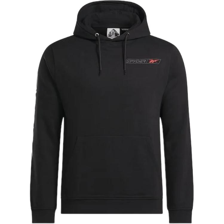 Reebok SPYDER Collab Black Unisex Hoodie - Comfortable & Durable Long-Sleeve 22125768