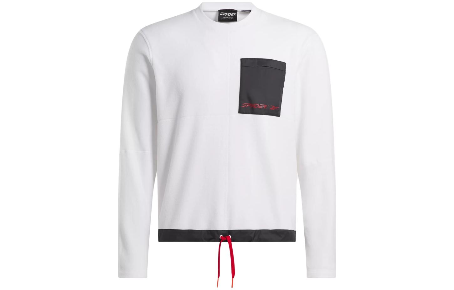 Reebok SPYDER Lounge Crewneck Sweatshirt White - Unisex Long Sleeve Pullover 100206289