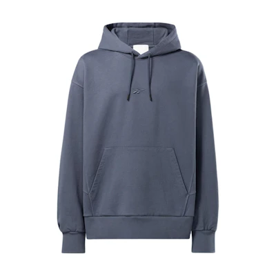 Reebok VECTOR Oversized Hoodie Unisex Stone Blue Pullover Sweatshirt 22331510