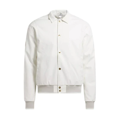 Reebok Victor Solomon SS24 White Collared Single-Breasted Jacket Unisex Long Sleeve 100202662