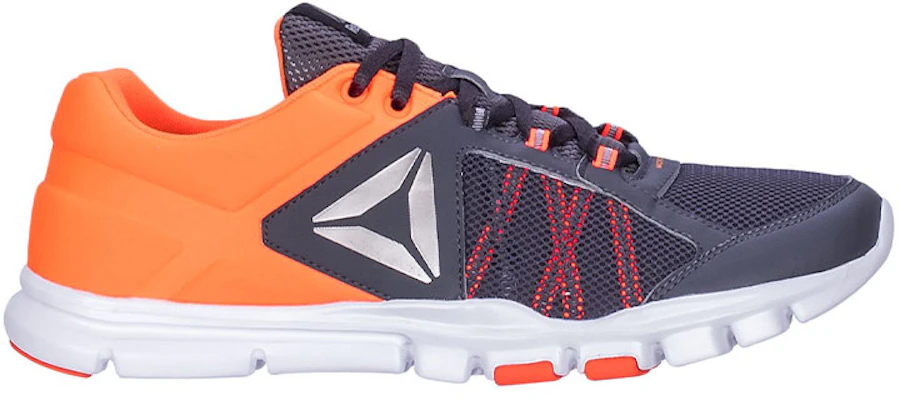 Reebok Yourflex Train 9.0 耐磨防滑舒適 低筒運動鞋 灰橙 Order Reebok Yourflex Train 9.0 耐磨防滑舒適 低筒運動鞋 灰橙