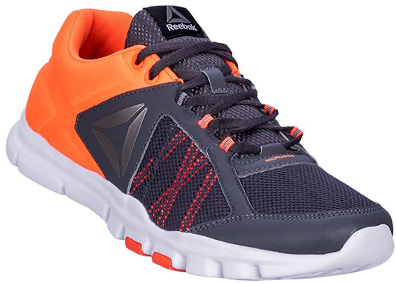 Reebok Yourflex Train 9.0 耐磨防滑舒適 低筒運動鞋 灰橙 Lookbook Reebok Yourflex Train 9.0 耐磨防滑舒適 低筒運動鞋 灰橙