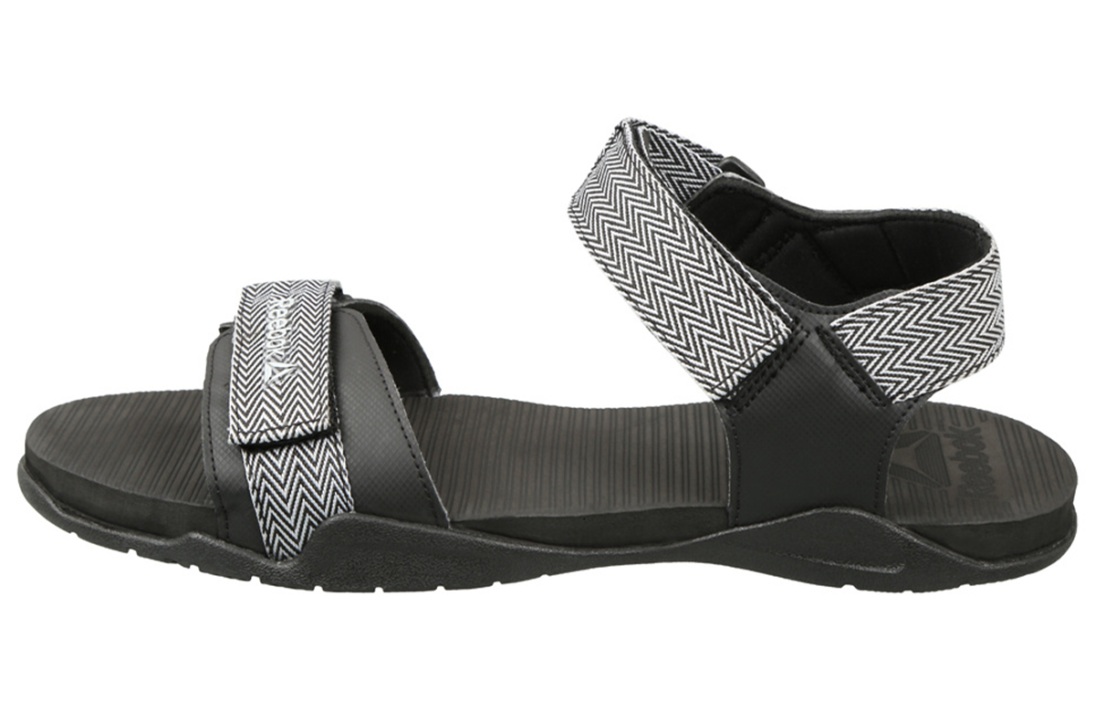 Reebok Z Striker LP 'Grey Black Velcro Toe-Open Sandal' EG3305