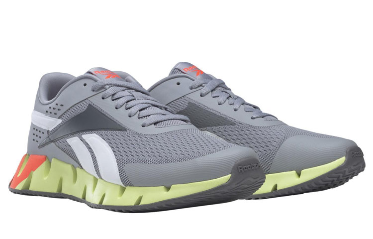 Lookbook Reebok Zig Dynamica 2 Low ''Grau Grün'' FY9945