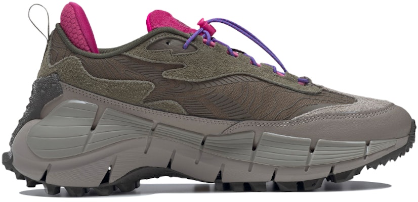 Reebok Zig Kinetica 2.5 Edge 'Army Green Pink' HR1772 Order Reebok Zig Kinetica 2.5 Edge 'Army Green Pink' HR1772