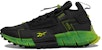 Kasut Reebok Zig Kinetica Edge Cozy Penyerap Kejut Unisex Hitam Hijau. GY3574